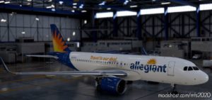 MSFS 2020 A320neo Livery Mod: A32NX Airbus A320Neo Allegiant Airlines N227NV In 8K V1.0.1 (Image #4)