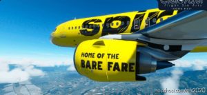 MSFS 2020 Airbus Livery Mod: A32NX Spirit Airlines | Package | Flybywire Airbus A320Neo (8K) V1.3 (Image #3)