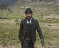 RDR2 Mod: Black Bowler HAT (Image #2)