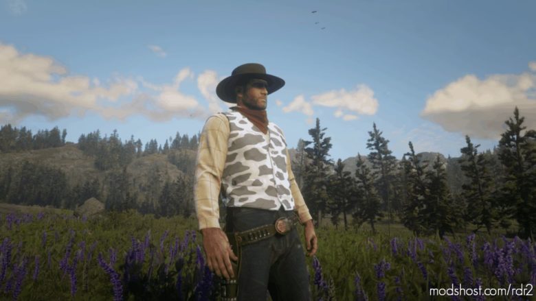 COW Pattern Vest for Red Dead Redemption 2