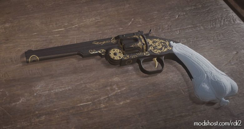 Algernon’s Revolver (Pure White) For Both Schofield And Cattleman for Red Dead Redemption 2