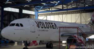 MSFS 2020 8K Livery Mod: A32NX Volotea A320Neo Ec-Mbk 8K (Image #3)