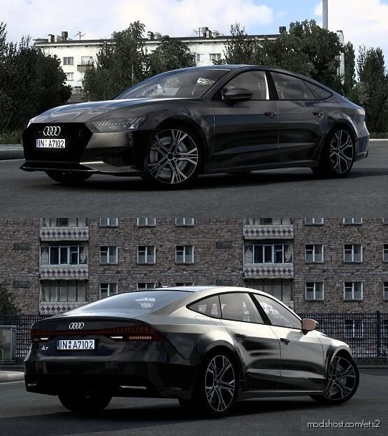 Audi A7 Sportback 2018 V2 [1.40] for Euro Truck Simulator 2