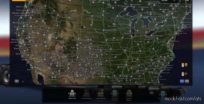 Universal Satellite Background Mod [1.40] for American Truck Simulator