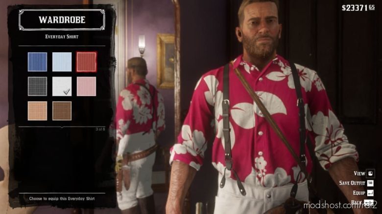 HOT Pink Tahiti Shirt for Red Dead Redemption 2