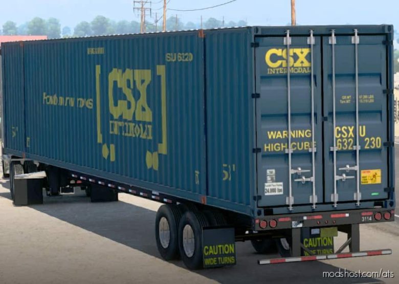 53-Foot Container Ownable V1.2 [1.40] for American Truck Simulator