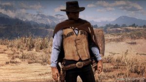 RDR2 Player Mod: MAN With NO Name Poncho (Image #2)