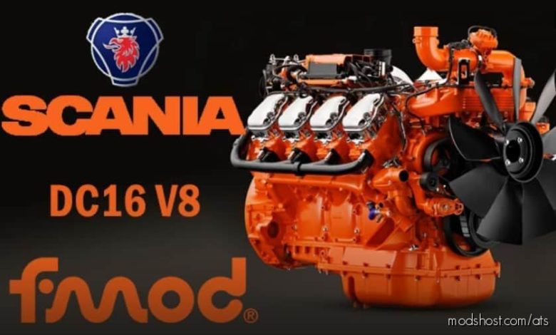 Scania DC16 V8 [1.40] for American Truck Simulator