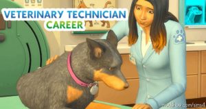 Veterinary Technician Career for The Sims 4