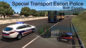 Special Transport Escort Police V1.2.1 for Euro Truck Simulator 2