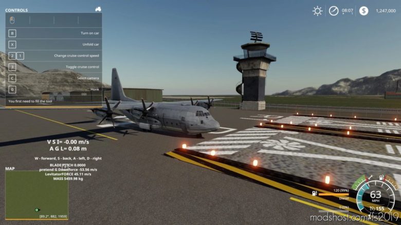 C-130 Cargo Plane for Farming Simulator 19