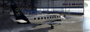 MSFS 2020 Embraer Livery Mod: Nextgen Simulations Emb-110P1 Olympic Airlines (Image #2)