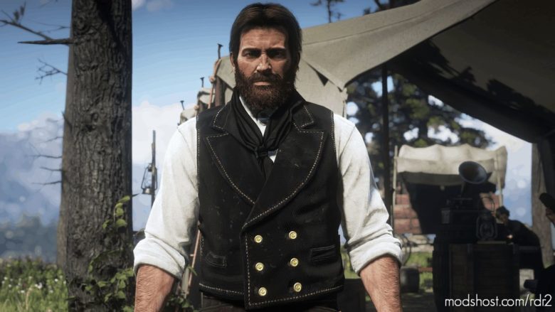 Double Breasted Lapelled Vest – CUT Content for Red Dead Redemption 2
