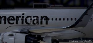 MSFS 2020 8K Livery Mod: A32NX Flybywire | Airbus A320Neo American Airlines N651AW – Dirty In 8K V1.0.1 (Image #2)