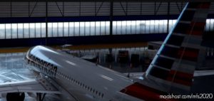 MSFS 2020 8K Livery Mod: A32NX Flybywire | Airbus A320Neo American Airlines N651AW – Dirty In 8K V1.0.1 (Image #3)