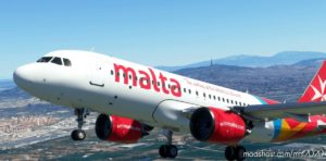 [A32NX] | [8K] AIR Malta (9H-Neb) Very Detailed Clean/Dirty Version V1.5 for Microsoft Flight Simulator 2020
