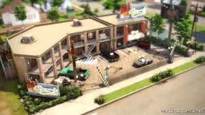 Sims 4 House Mod: Sketchy Sims Motel – 40×30 NO CC (Image #3)