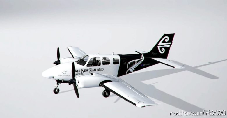 AIR NEW Zealand Virtual | Beechcraft Baron G58 Livery Pack V1.1 for Microsoft Flight Simulator 2020