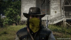 RDR2 Player Mod: Green And Yellow And A Black Pattern Bandanas (Image #8)