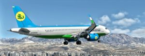 MSFS 2020 A320 Livery Mod: A32NX FBW Uzbekistan Airways UK32022 (Image #2)