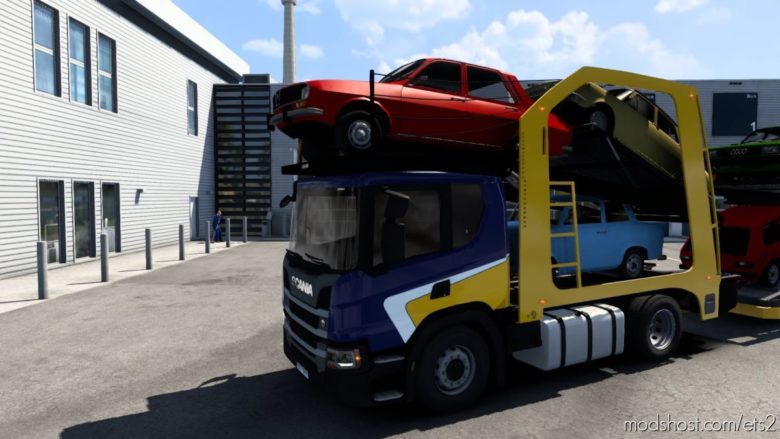 Nextgen Scania P (Eugene) CAR Transport V5.0 for Euro Truck Simulator 2