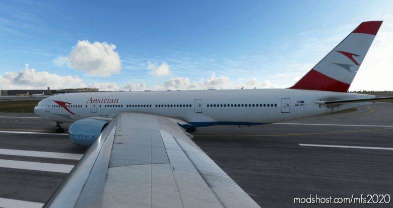 MSFS 2020 Boeing Livery Mod: CS 777-200ER Austrian Airlines (Featured)