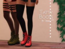 Tatty Boots V2 for The Sims 4