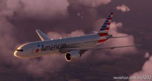 MSFS 2020 8K Livery Mod: CS 777-200 American Airlines | 8K V1.1 (Image #2)