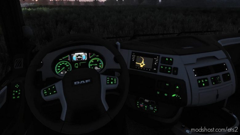 Dashboard Lights DAF V1.2 for Euro Truck Simulator 2