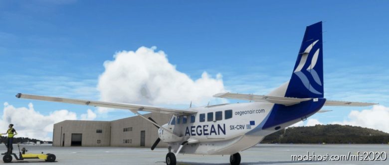 Cessna 208B Grand Caravan Aegean Airlines [4K Fictional] for Microsoft Flight Simulator 2020