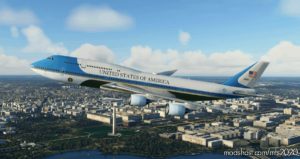 MSFS 2020 Livery Mod: AIR Force ONE VC-25B Ultra NO Mirroring V1.0.1 (Image #3)