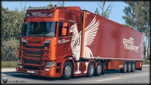 ETS2 Scania Mod: 4K 8K Scania S Griffin Transport Multicolor Comboskin (Image #4)