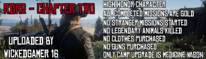 Chapter 2 Save File for Red Dead Redemption 2