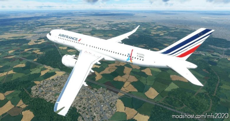[A32NX] AIR France “THE 2024 Olympics Livery” A320Neo 8K for Microsoft Flight Simulator 2020
