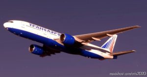 MSFS 2020 777-200ER Livery Mod: B777-200 Transaero (Image #3)