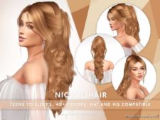 Nicole Hair for The Sims 4