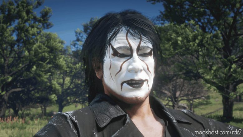 Sting (Wrestler) Face Paint For Arthur-Clean Shaven Only for Red Dead Redemption 2