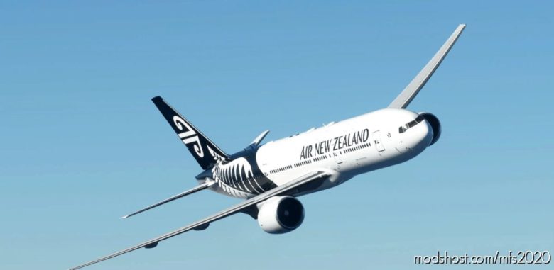 AIR NEW Zealand “White” (First Increased Details) Captainsim 777-200ER 8K for Microsoft Flight Simulator 2020