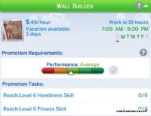 Sims 4 Mod: Construction Laborer Career (Image #6)