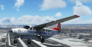 MSFS 2020 Turkey Livery Mod: Cessna 208B Grand Caravan Turkish Airlines 4K Fictional (Image #3)