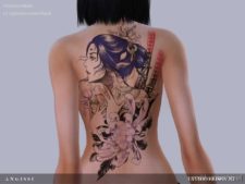 Tattoo-Geisha N2 for The Sims 4