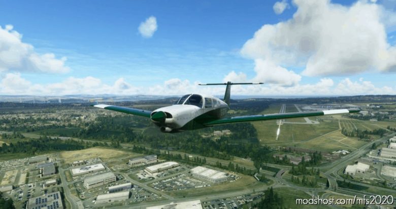 Justflight Piper P28R Turbo Arrow IV Vintage British Racing Green G-Gtrg for Microsoft Flight Simulator 2020