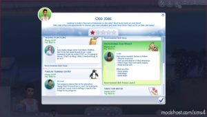 Sims 4 Career Mod: Mega ODD JOB Pack – 20 Animal Themed Jobs (Image #3)