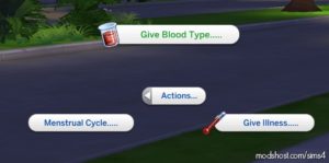 Physical/Mental Health System Overhaul-Illnesses, Blood Types, Dieting, And More V1.1 for The Sims 4
