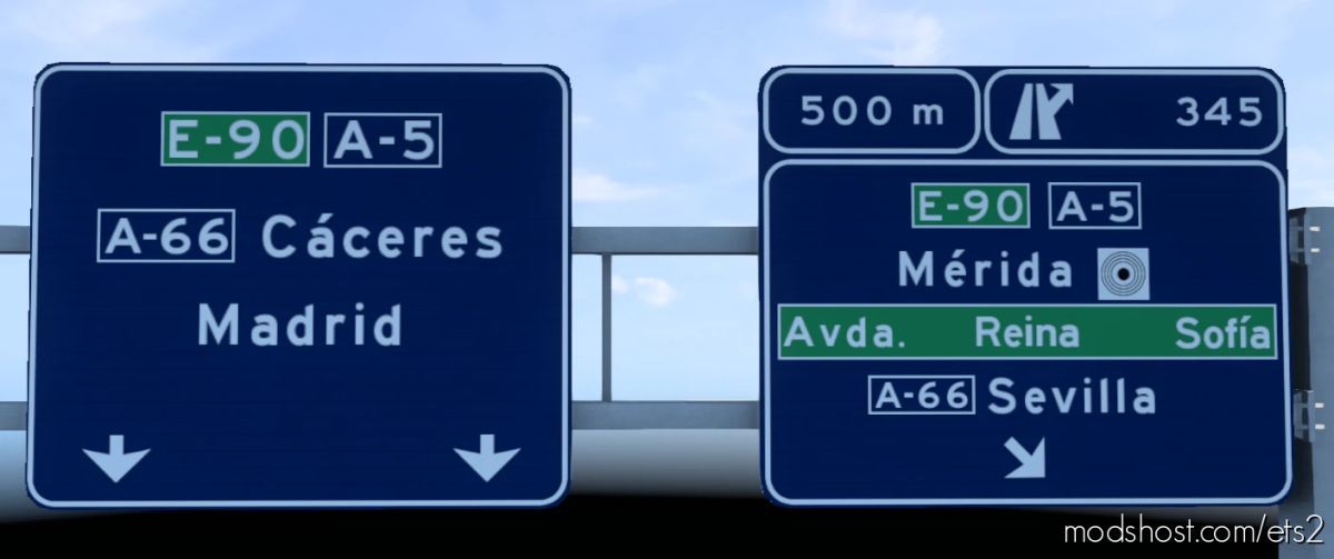 Iberia Signs Rework V0.5 [1.40] for Euro Truck Simulator 2