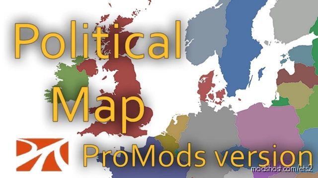 Promods Political Background Map for Euro Truck Simulator 2