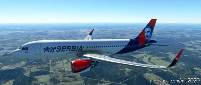 AIR Serbia ‘Tesla’ | Flybywire A32NX | 8K for Microsoft Flight Simulator 2020