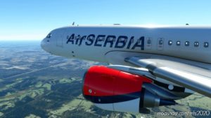 MSFS 2020 8K Livery Mod: AIR Serbia ‘Tesla’ | Flybywire A32NX | 8K (Image #2)