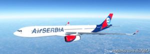 MSFS 2020 Serbia Livery Mod: AIR Serbia ‘Tesla’ | Project Mega Pack A330 | 8K (Image #2)