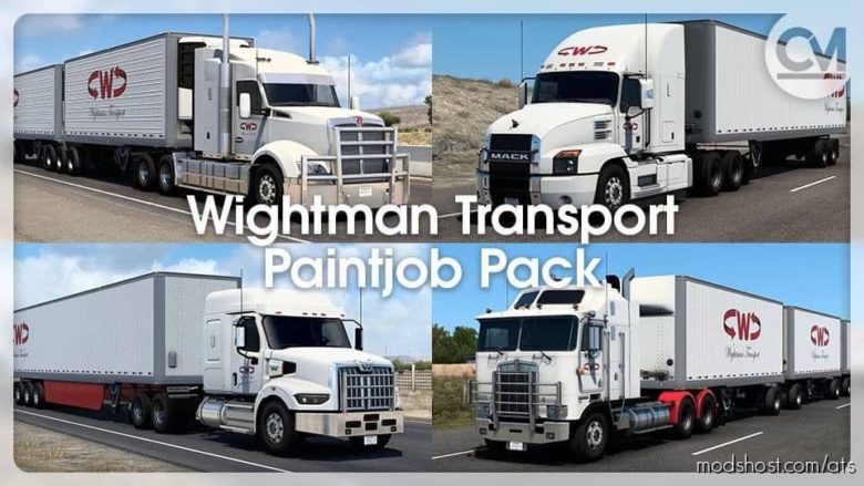 Wightman Transport Paintjob Pack V1.0.1 for American Truck Simulator